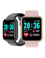 Load image into Gallery viewer, D20 Smart Watch for Men and Women, Y68 Fitness Tracker, Sport Heart Rate Monitor, Wristwatch Pro, IOS, Android