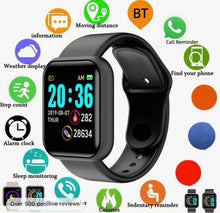 Load image into Gallery viewer, D20 Smart Watch for Men and Women, Y68 Fitness Tracker, Sport Heart Rate Monitor, Wristwatch Pro, IOS, Android