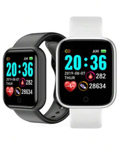 Load image into Gallery viewer, D20 Smart Watch for Men and Women, Y68 Fitness Tracker, Sport Heart Rate Monitor, Wristwatch Pro, IOS, Android