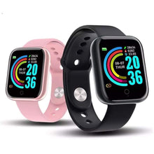 Load image into Gallery viewer, D20 Smart Watch for Men and Women, Y68 Fitness Tracker, Sport Heart Rate Monitor, Wristwatch Pro, IOS, Android