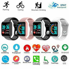 Load image into Gallery viewer, D20 Smart Watch for Men and Women, Y68 Fitness Tracker, Sport Heart Rate Monitor, Wristwatch Pro, IOS, Android
