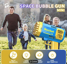 Load image into Gallery viewer, 40 Holes rocket Automatic Bubbles Gun
