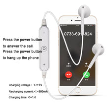 Load image into Gallery viewer, S6 Wireless Headphone Bluetooth Earphones