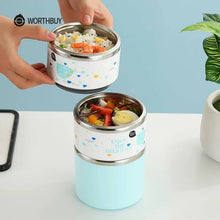 Load image into Gallery viewer, Thermal Lunch Box Leak-Proof Stainless Steel Bento Box