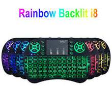 Load image into Gallery viewer, i8 Mini 2.4G Wireless Keyboard Touchpad Color Backlit Air Mouse For Android TV Box Xbox Smart TV PC PS3/PS4 HTPC