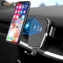 Load image into Gallery viewer, Universal Phone Holder Stand Car Air Vent Mount Mobile Fast Wireless Charger For iphone 11 Samsung Charger 10W