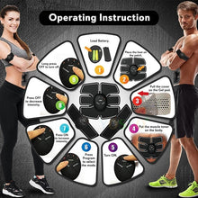 Load image into Gallery viewer, Six Pack Abs Toning Machine Pads Ripped Stomach! Abdominal Muscle Toner Fat Burn