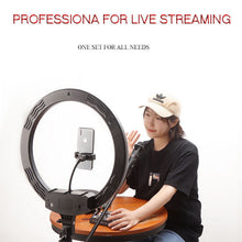 Load image into Gallery viewer, 20cm 5500k LED Selfie Ring Light Dimmable LED Ring Lamp Photo Video Camera Phone Light Ringlight For Live YouTube Fill Light