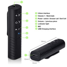 Load image into Gallery viewer, Car Bluetooth AUX Mini Audio Receiver Bluetooth