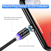 Load image into Gallery viewer, Floveme Led Magnetic Micro USB Type-C Charger Charge Cable