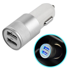 Load image into Gallery viewer, 2.1A 1A Dual 2 Two Port USB Car Charger 12V Power Adapter