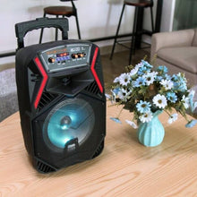 Load image into Gallery viewer, Portable USB Bluetooth Waterproof Tv Karaoke Music Speaker Outdoor 8/12 Inch Sound Audio System Home Cenima Built-in Microphone