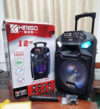Load image into Gallery viewer, Portable USB Bluetooth Waterproof Tv Karaoke Music Speaker Outdoor 8/12 Inch Sound Audio System Home Cenima Built-in Microphone